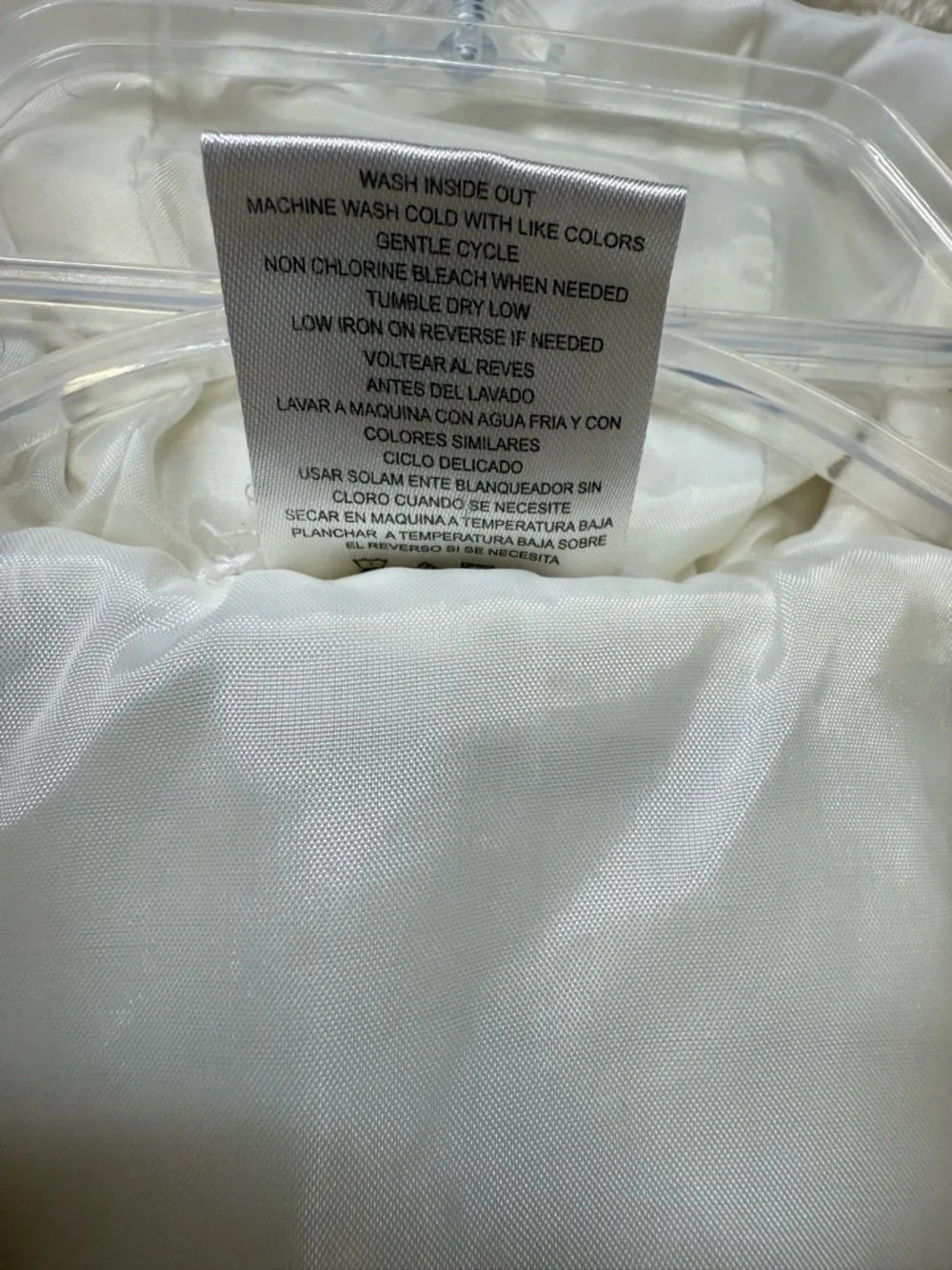 Forever Me Girls Cream Hooded Vest Size 6 Ribbed Fleece Gold Toggles